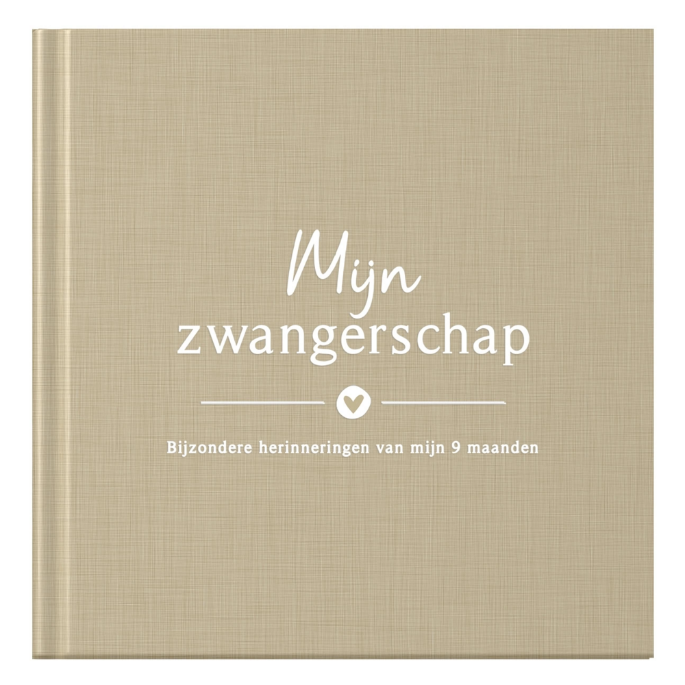 Mijn zwangerschap dagboek - Linnen Taupe Fyllbooks
