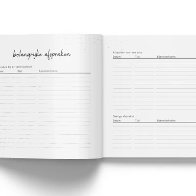 Mijn zwangerschap dagboek - Linnen Taupe Fyllbooks