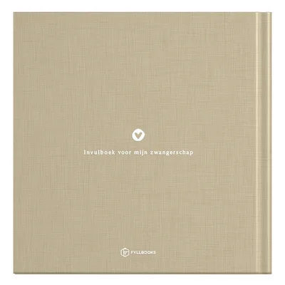 Mijn zwangerschap dagboek - Linnen Taupe Fyllbooks