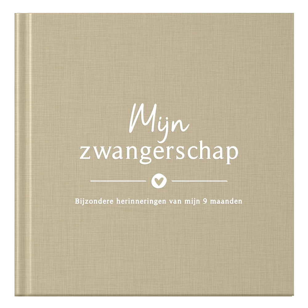 Mijn zwangerschap dagboek - Linnen Taupe Fyllbooks