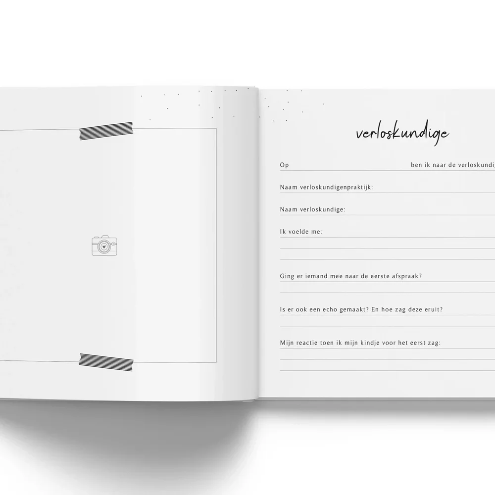 Mijn zwangerschap dagboek - Linnen Taupe Fyllbooks