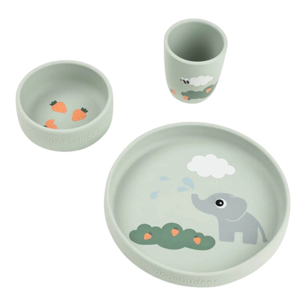 Stick&Stay dinner set Elphee Green Stick&Stay dinner set Elphee Green