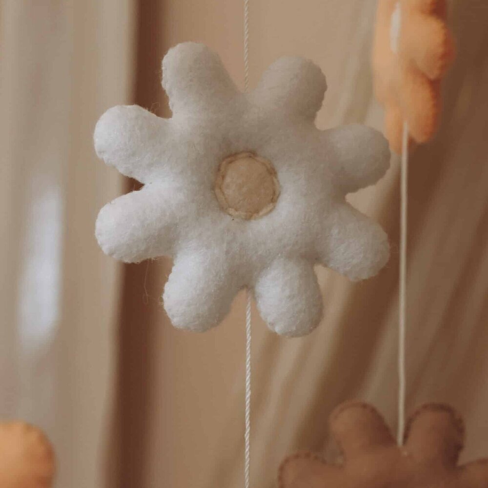 Babymobiel - handgemaakt Bloemen Babymobiel - handgemaakt Bloemen