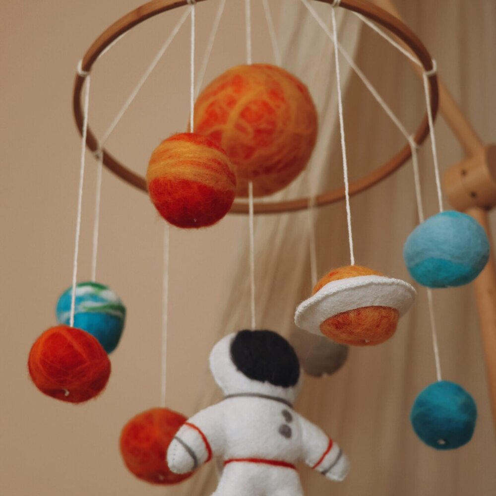 Babymobiel - handgemaakt Astronaut Babymobiel - handgemaakt Astronaut