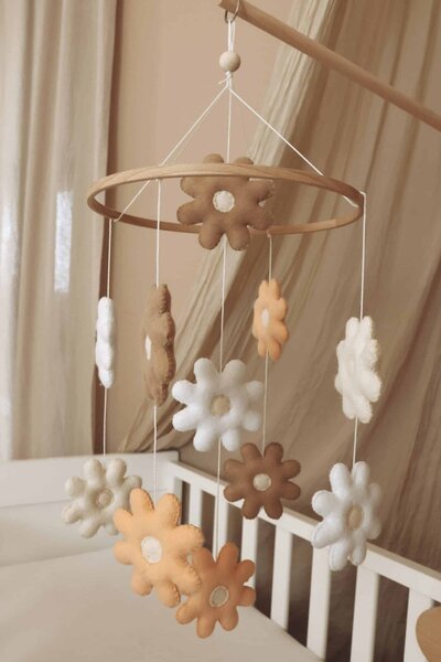 Babymobiel - handgemaakt Bloemen