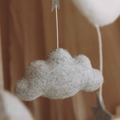 Babymobiel - handgemaakt Wolken en sterren Babymobiel - handgemaakt Wolken en sterren