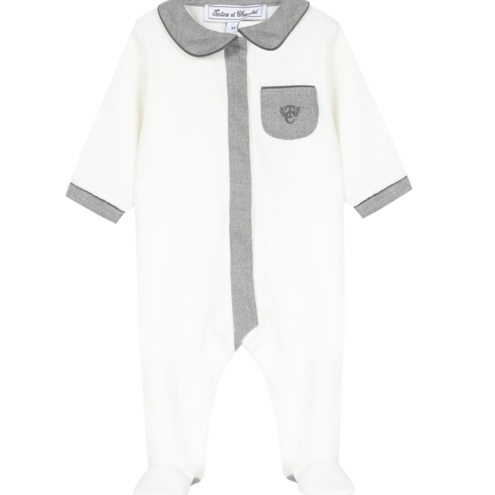 Babypakje met zakje Wit
