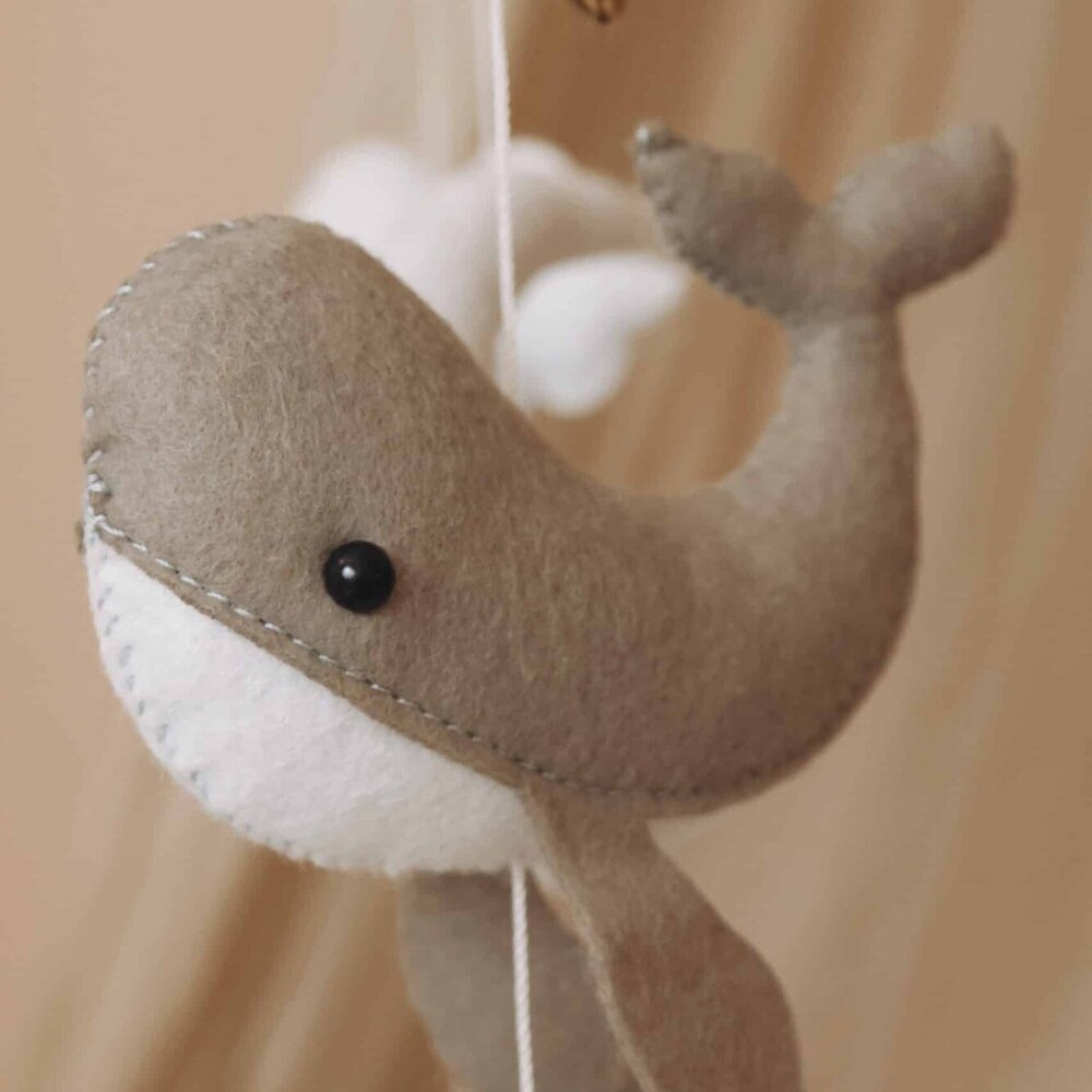 Babymobiel - handgemaakt Kleine walvissen Babymobiel - handgemaakt Kleine walvissen