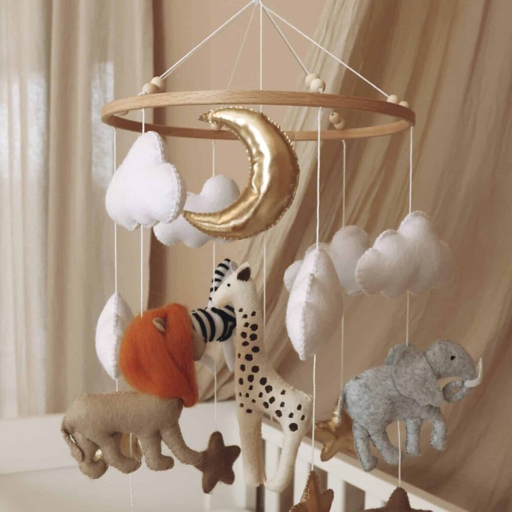 Babymobiel - handgemaakt Safari Babymobiel - handgemaakt Safari