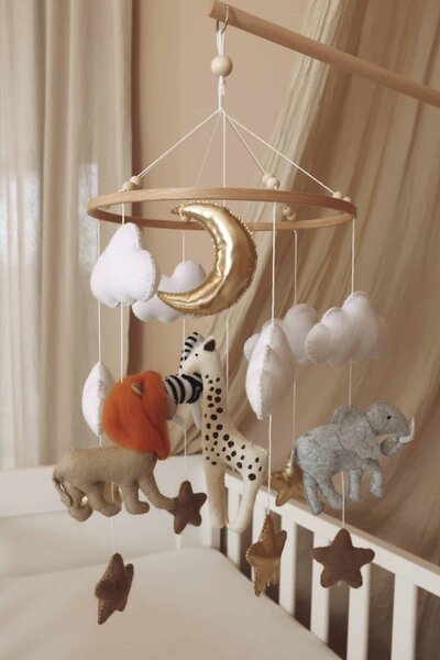 Babymobiel - handgemaakt Safari