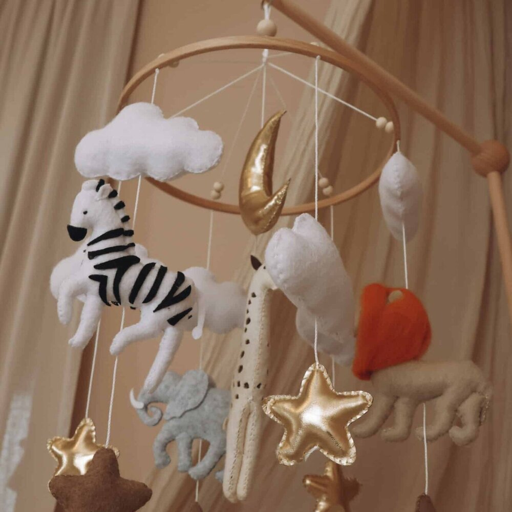 Babymobiel - handgemaakt Safari Babymobiel - handgemaakt Safari