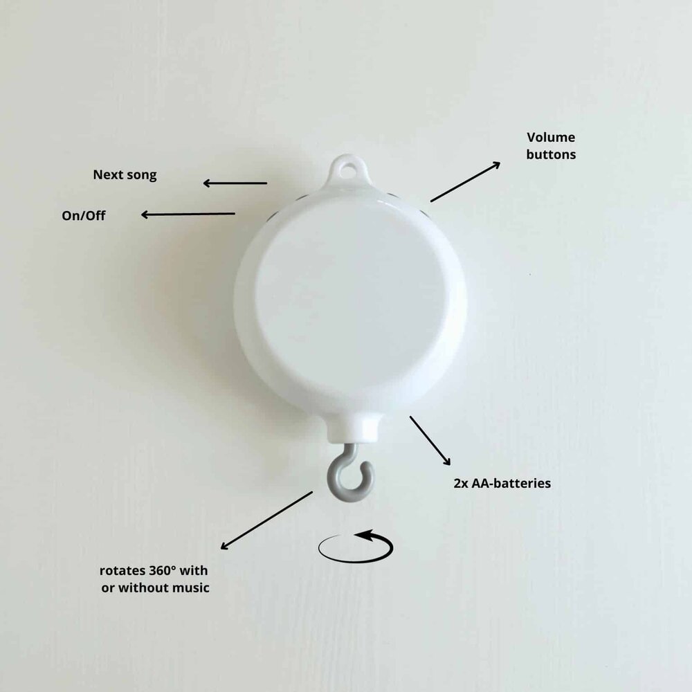 Babymobiel - muziekbox wit Babymobiel - muziekbox wit