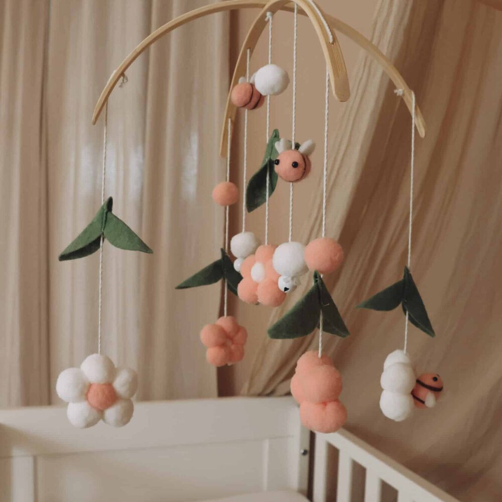 Babymobiel - handgemaakt Bijtjes Babymobiel - handgemaakt Bijtjes