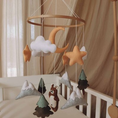 Babymobiel - handgemaakt Bruine beer Babymobiel - handgemaakt Bruine beer