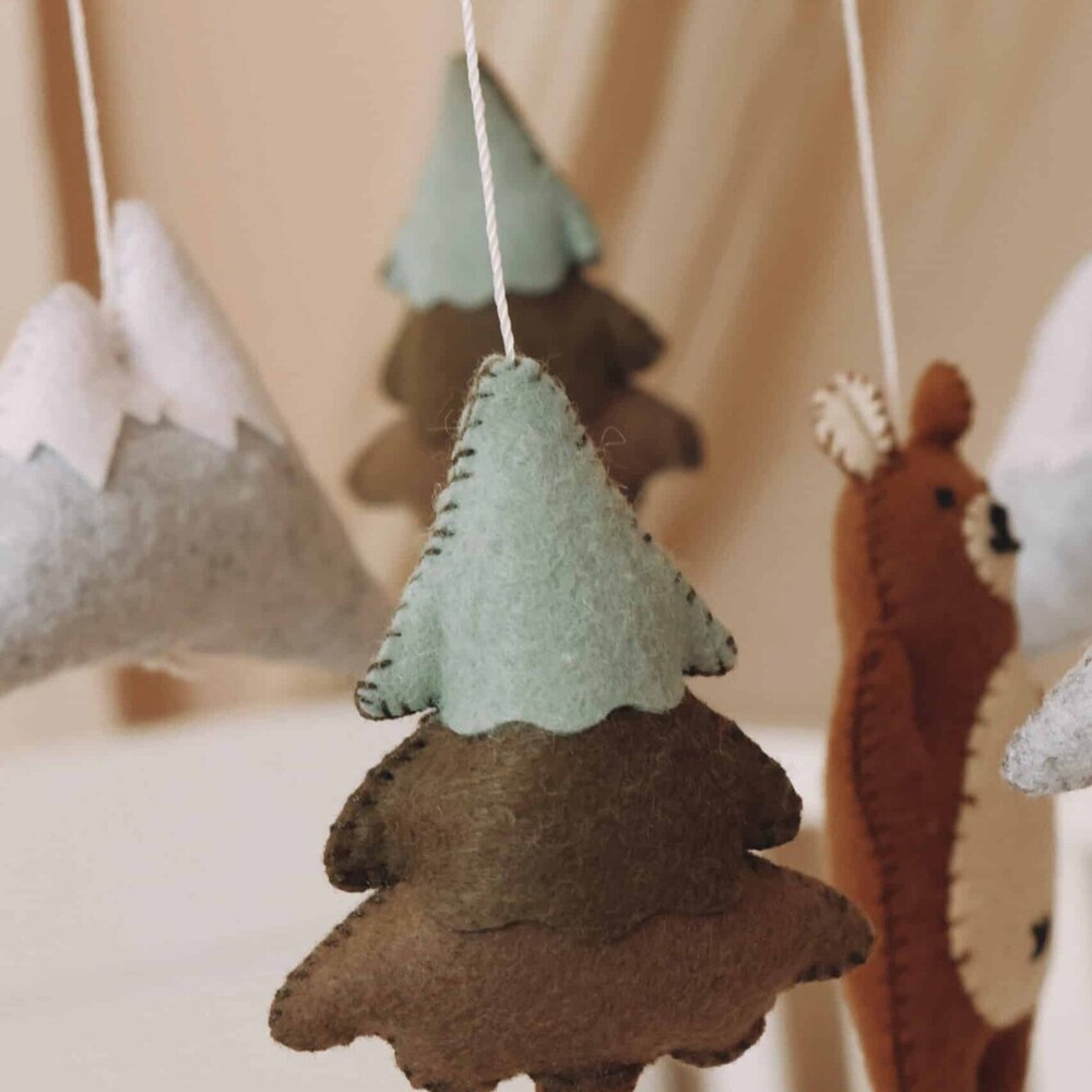 Babymobiel - handgemaakt Bruine beer Babymobiel - handgemaakt Bruine beer