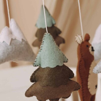 Babymobiel - handgemaakt Bruine beer Babymobiel - handgemaakt Bruine beer