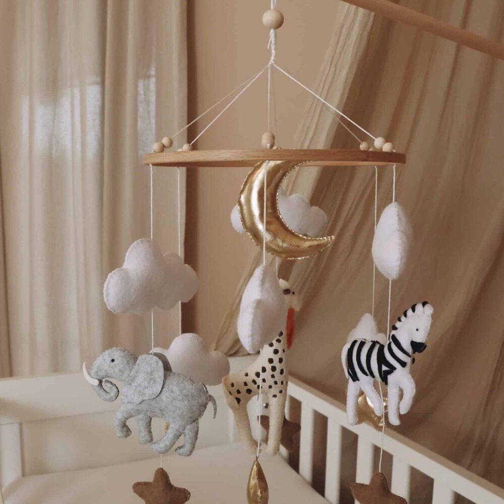 Babymobiel - handgemaakt Safari Babymobiel - handgemaakt Safari