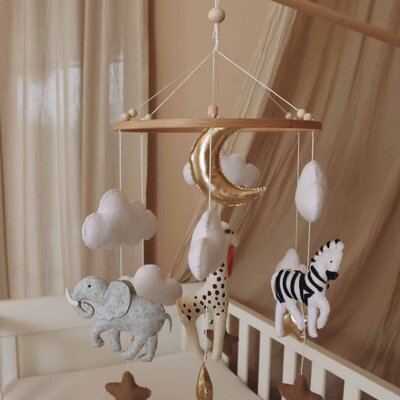 Babymobiel - handgemaakt Safari Babymobiel - handgemaakt Safari