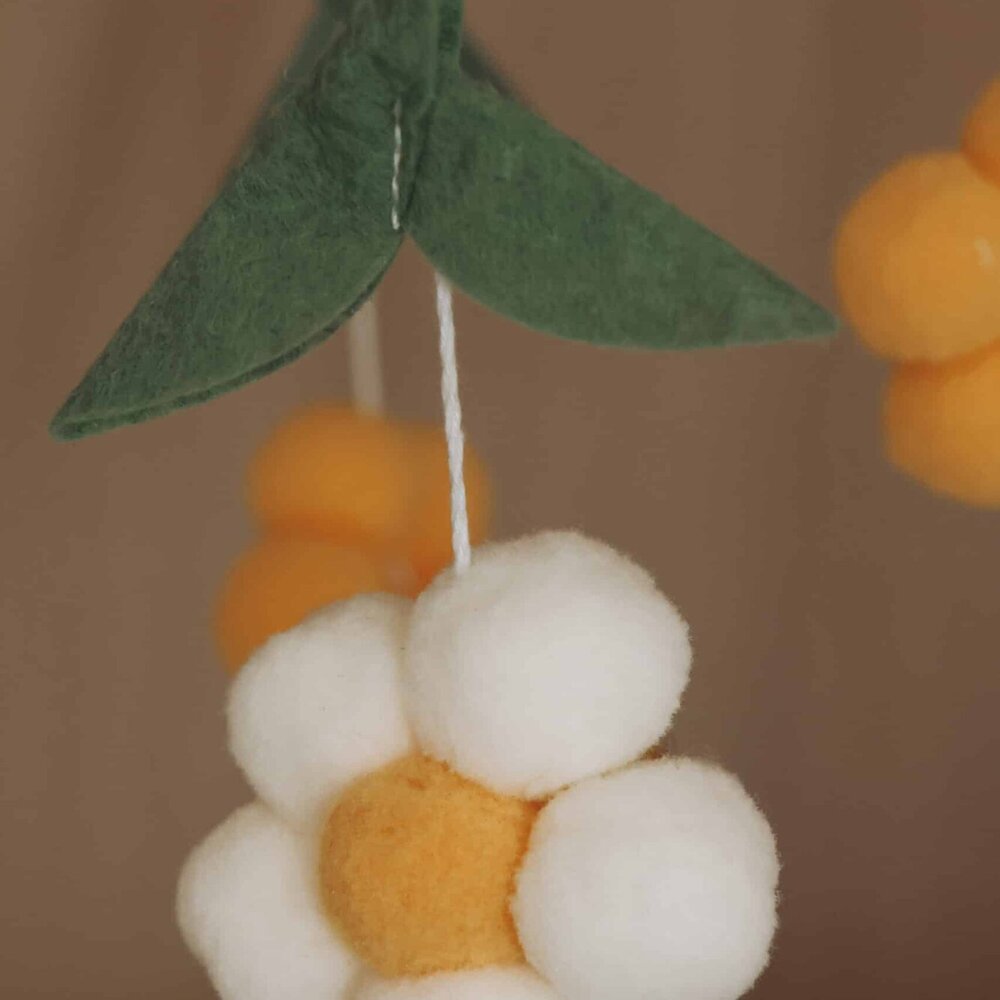 Babymobiel - handgemaakt Gele bijtjes Babymobiel - handgemaakt Gele bijtjes