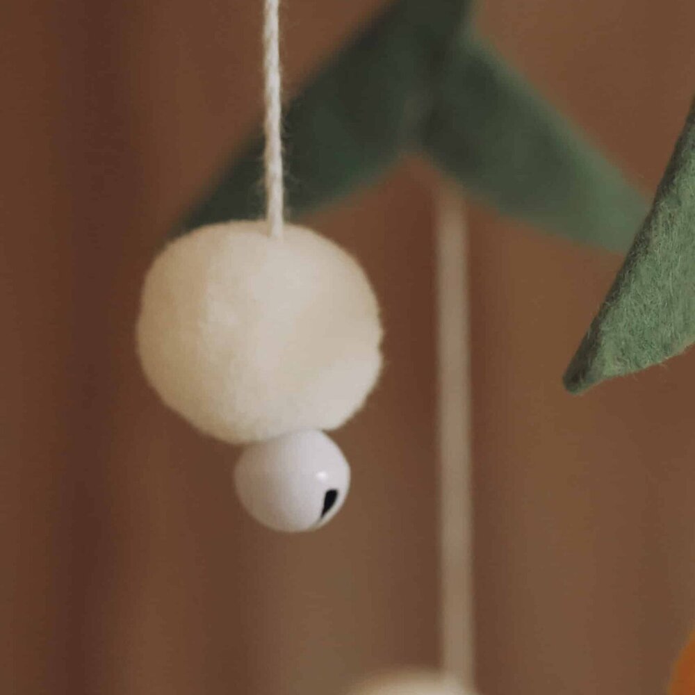 Babymobiel - handgemaakt Gele bijtjes Babymobiel - handgemaakt Gele bijtjes