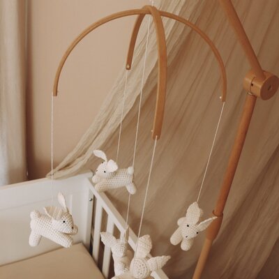 Babymobiel - handgemaakt gehaakte Konijntjes Babymobiel - handgemaakt gehaakte Konijntjes