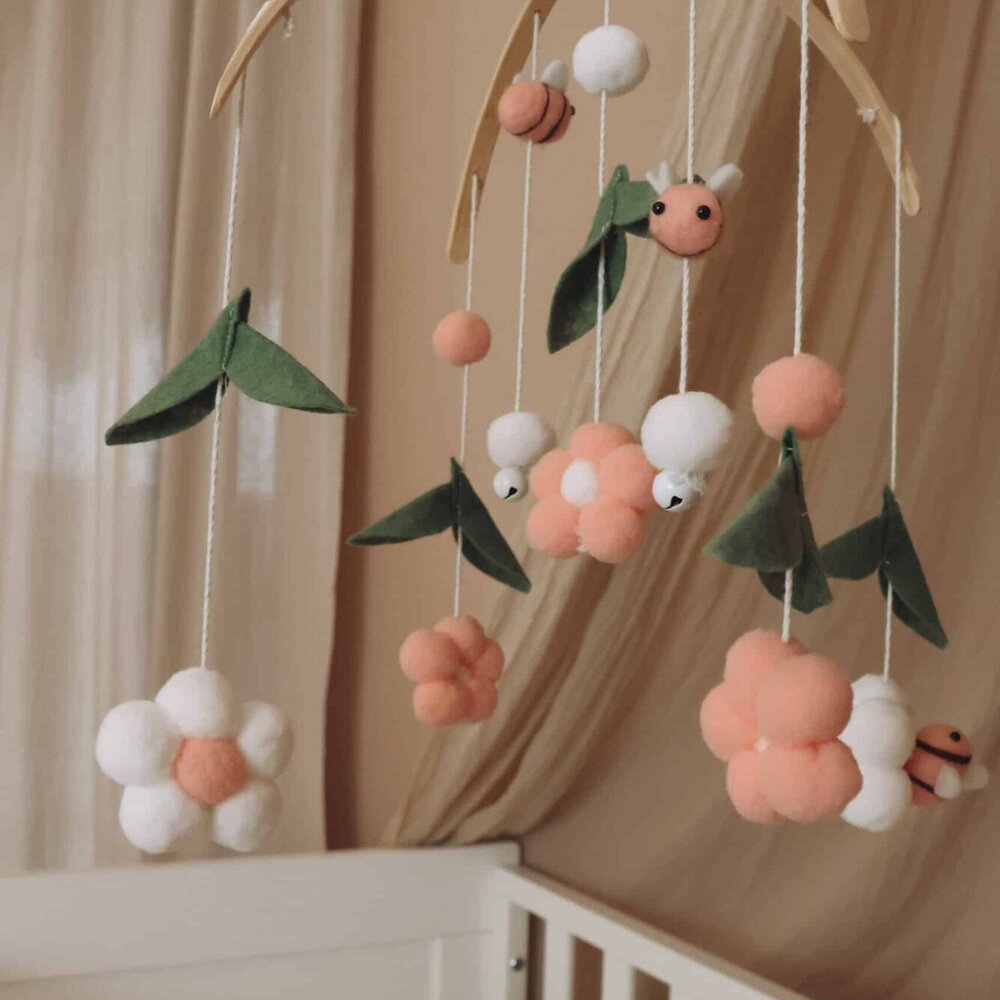 Babymobiel - handgemaakt Bijtjes Babymobiel - handgemaakt Bijtjes