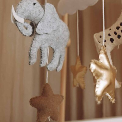 Babymobiel - handgemaakt Safari Babymobiel - handgemaakt Safari