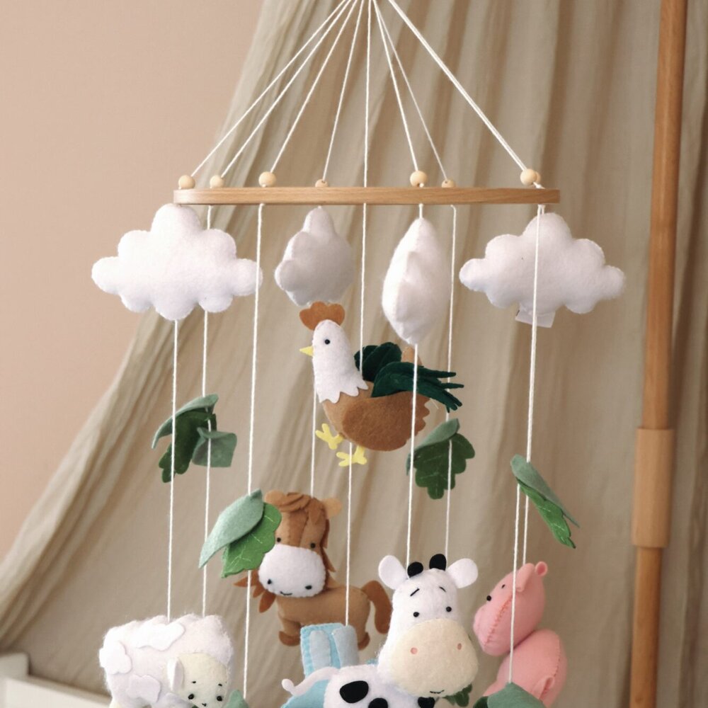 Babymobiel - handgemaakt Boerderij Babymobiel - handgemaakt Boerderij