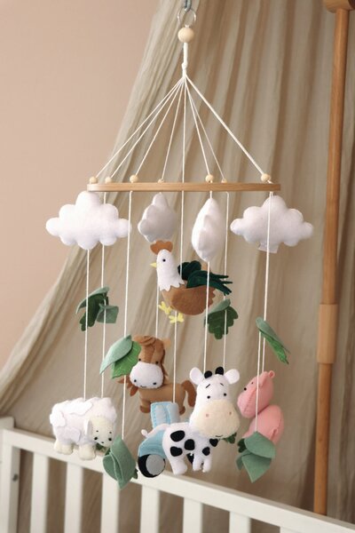 Babymobiel - handgemaakt Boerderij