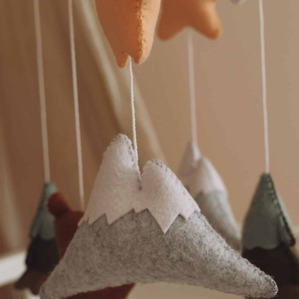 Babymobiel - handgemaakt Bruine beer Babymobiel - handgemaakt Bruine beer