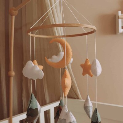 Babymobiel - handgemaakt Bruine beer Babymobiel - handgemaakt Bruine beer