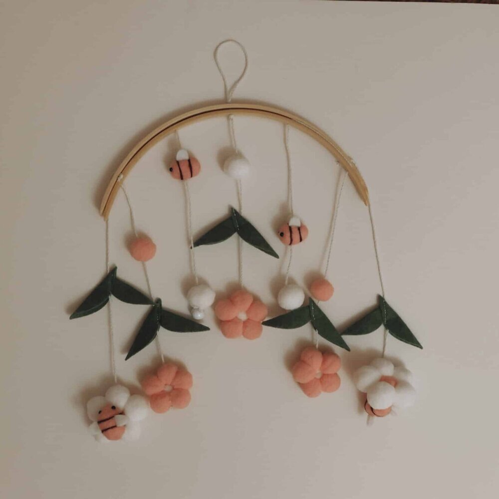 Babymobiel - handgemaakt Bijtjes Babymobiel - handgemaakt Bijtjes