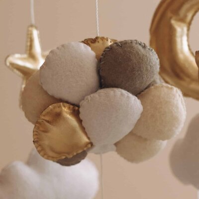 Babymobiel - handgemaakt Walvis met ballonnen Babymobiel - handgemaakt Walvis met ballonnen