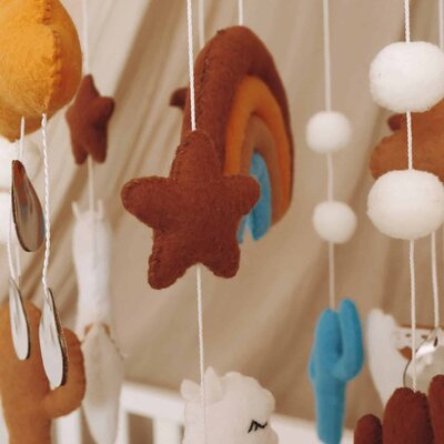 Babymobiel - handgemaakt Lama Babymobiel - handgemaakt Lama