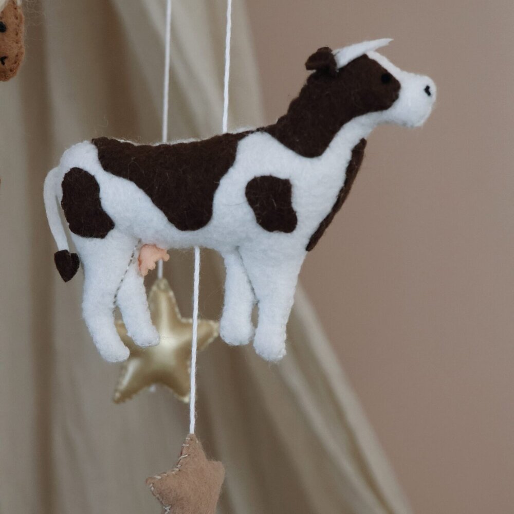 Babymobiel - handgemaakt Boerderijdieren Babymobiel - handgemaakt Boerderijdieren