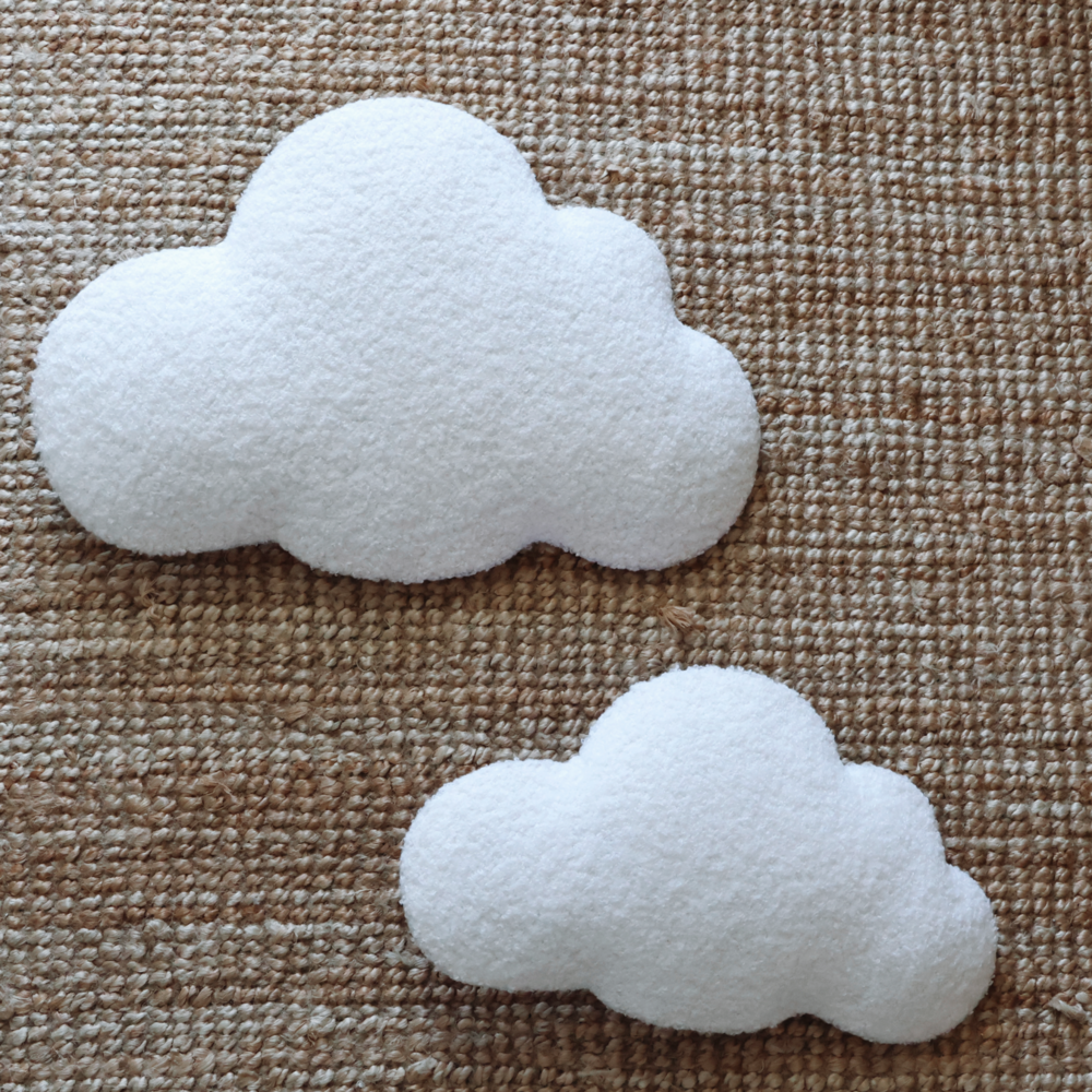 Small bouclé cloud 39 X 23 cm LED