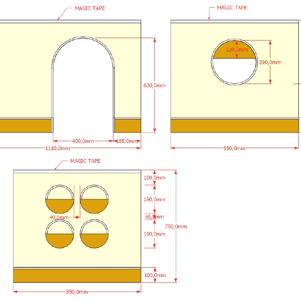 Forrest textielset voor fohs90.. Bruin