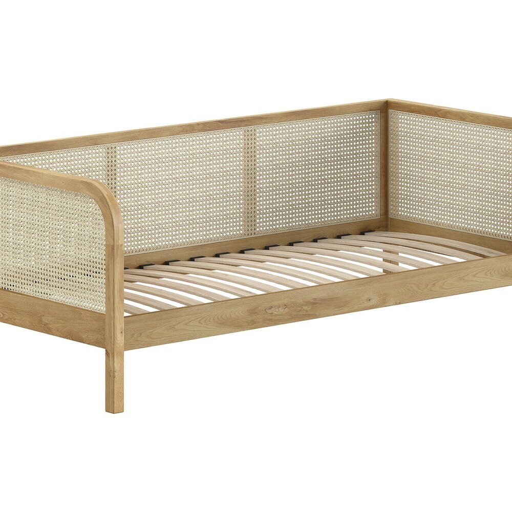 Olive kajuitbed 90 x 200 cm rotan eik Eik Olive kajuitbed 90 x 200 cm rotan eik Eik