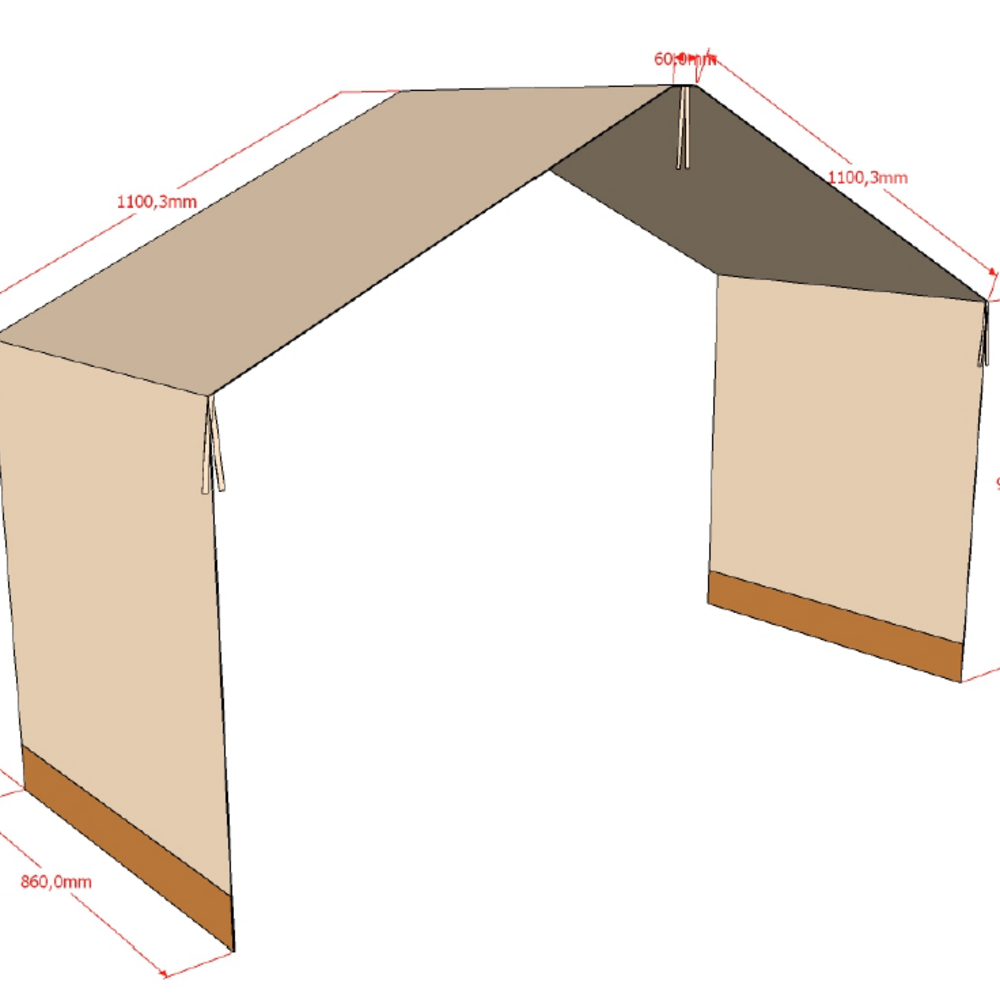 Forrest textielset voor fohb90.. Bruin