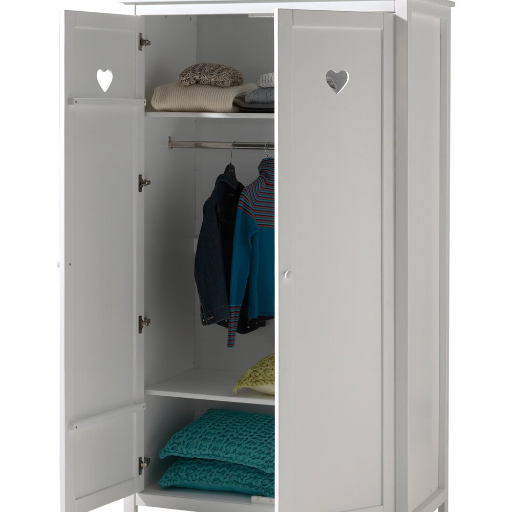 Amori 2 deurs kleerkast Wit Amori 2 deurs kleerkast Wit