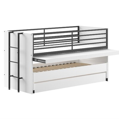 Sam halfhoogslaper (86) 90 x 200 cm Wit/zwart