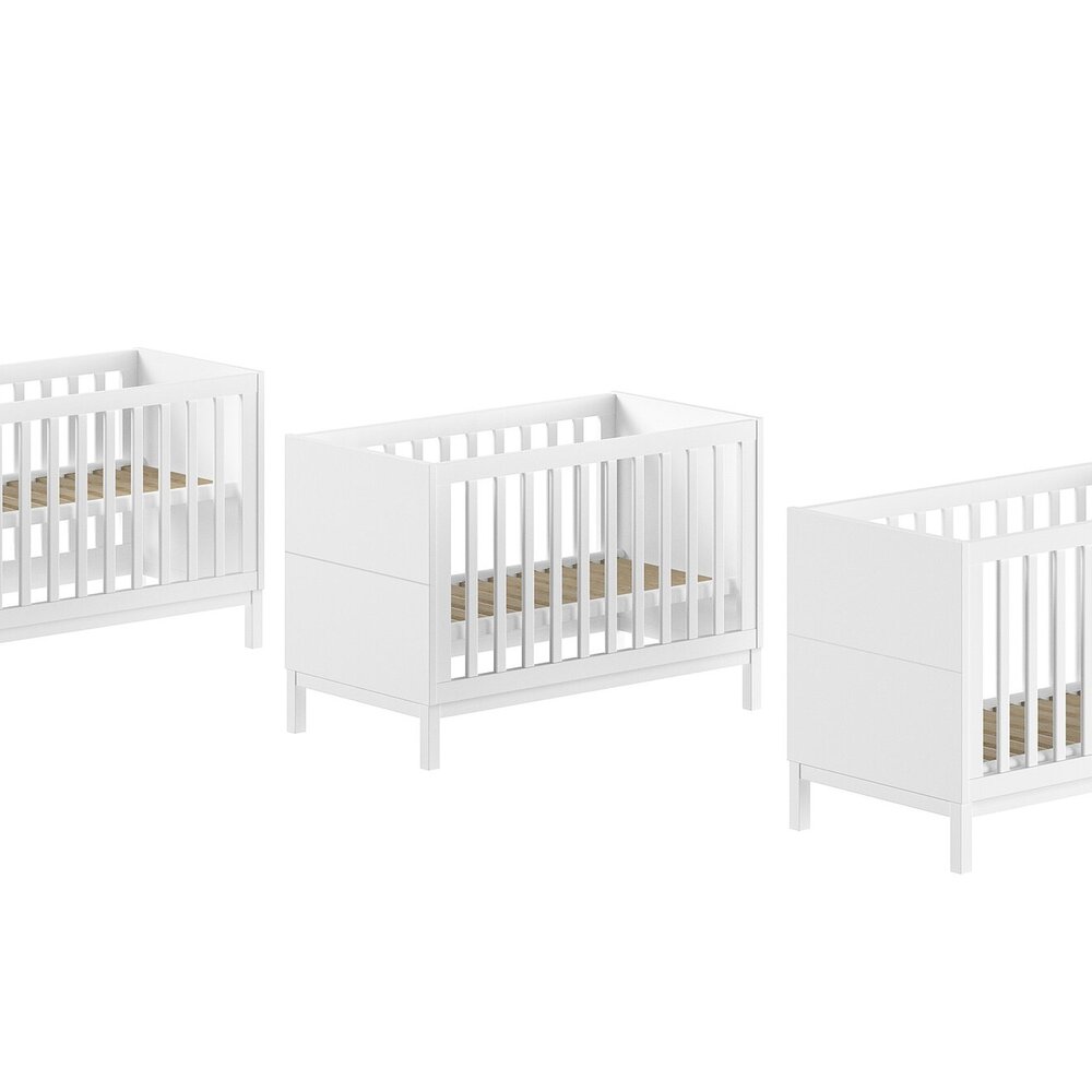 Eva babybed 60 x 120 cm Wit Eva babybed 60 x 120 cm Wit