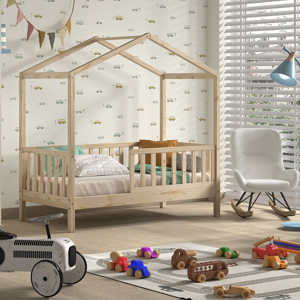 Dallas peuter huisbed 70 x 140 cm Natuur