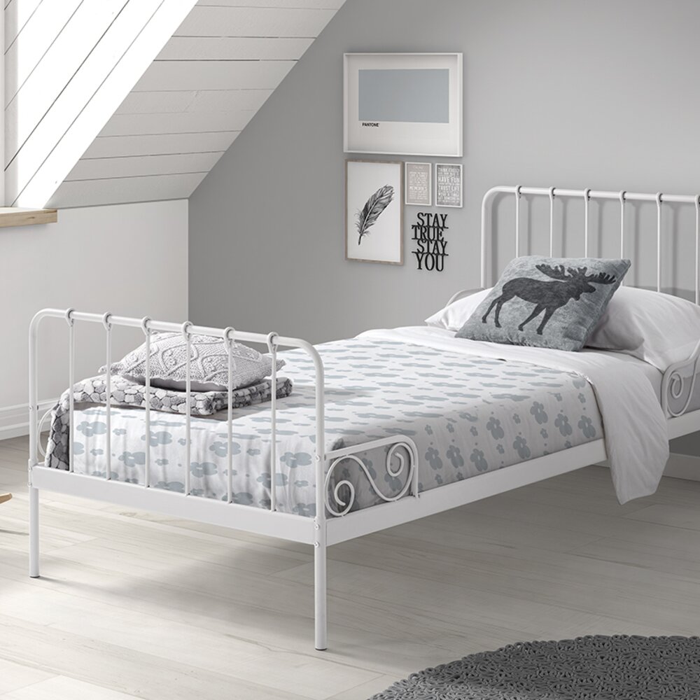Alice bed 90 x 200 cm Wit Alice bed 90 x 200 cm Wit