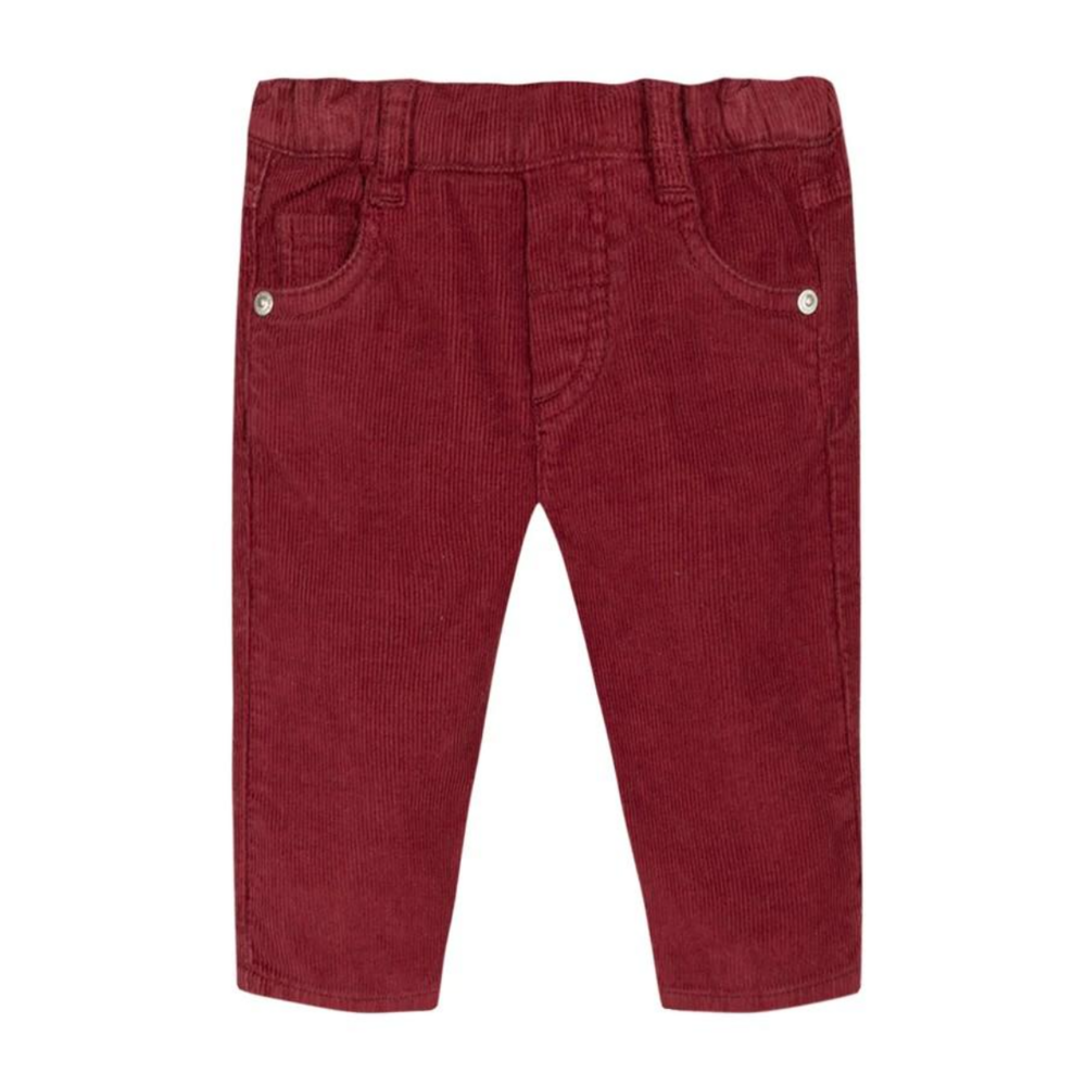 Broek velours bordeaux