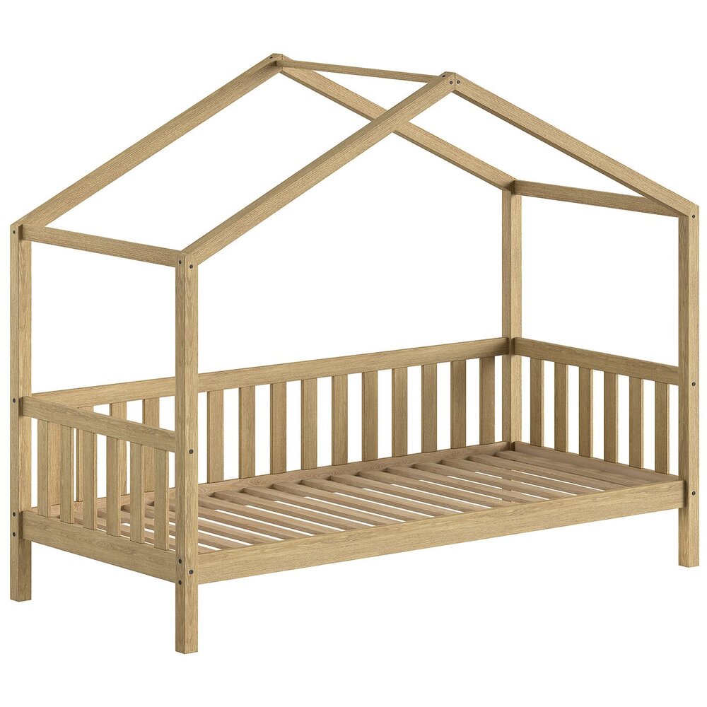Dallas Nature huisbed met hekje 90 x 200 cm eik Eik