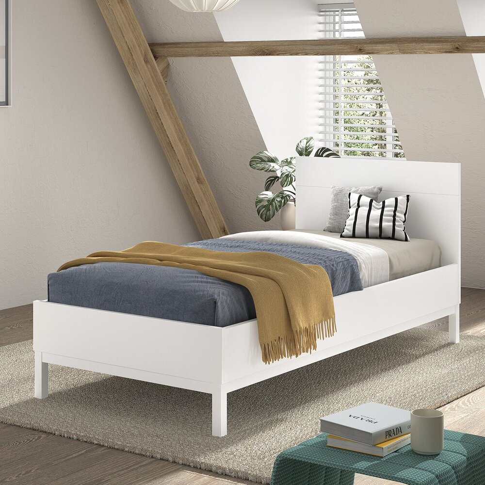 Eva bed 90 x 200 cm Wit Eva bed 90 x 200 cm Wit