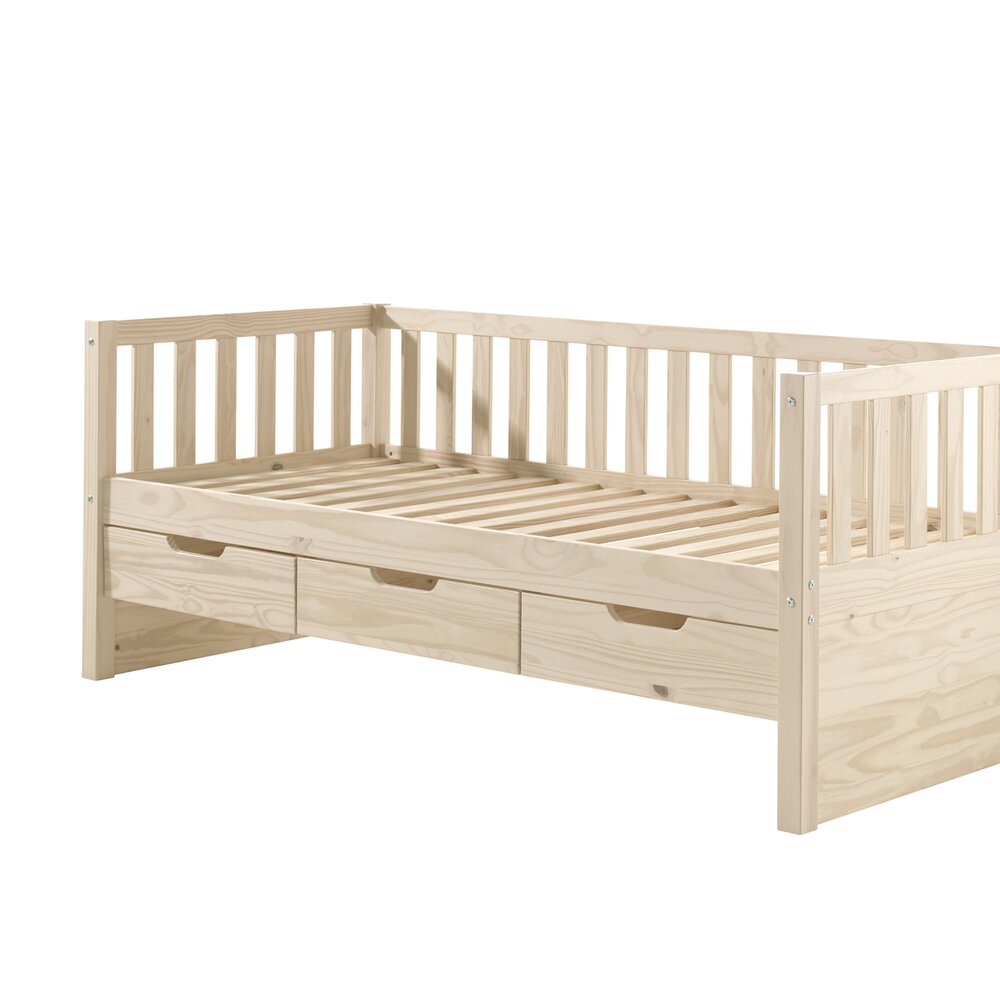 Fritz kajuitbed (91) 90 x 200 cm Milky pine