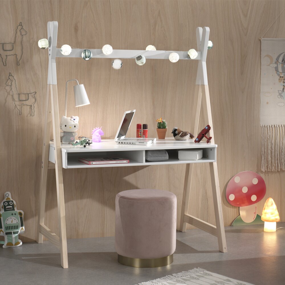Kiddy bureau tipi Wit
