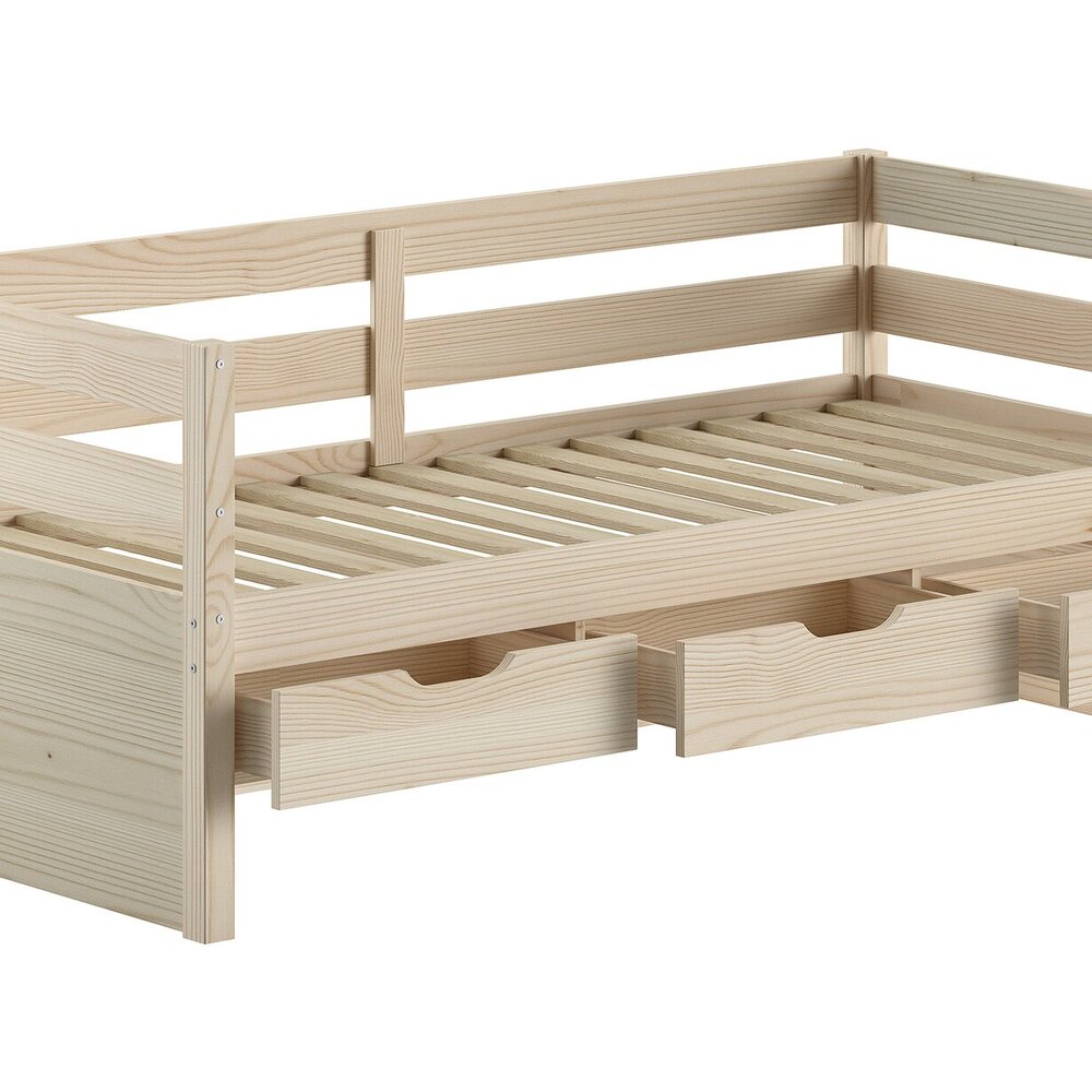 Margrit kajuitbed (92) 90 x 200 cm Milky pine